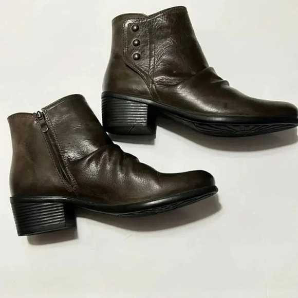 bussola Shoes - Bussola vintage calf, dark taupe size 38 (7.5-8) ankle boots